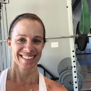 Jill Guth, displaying the connection between exercise and skin.